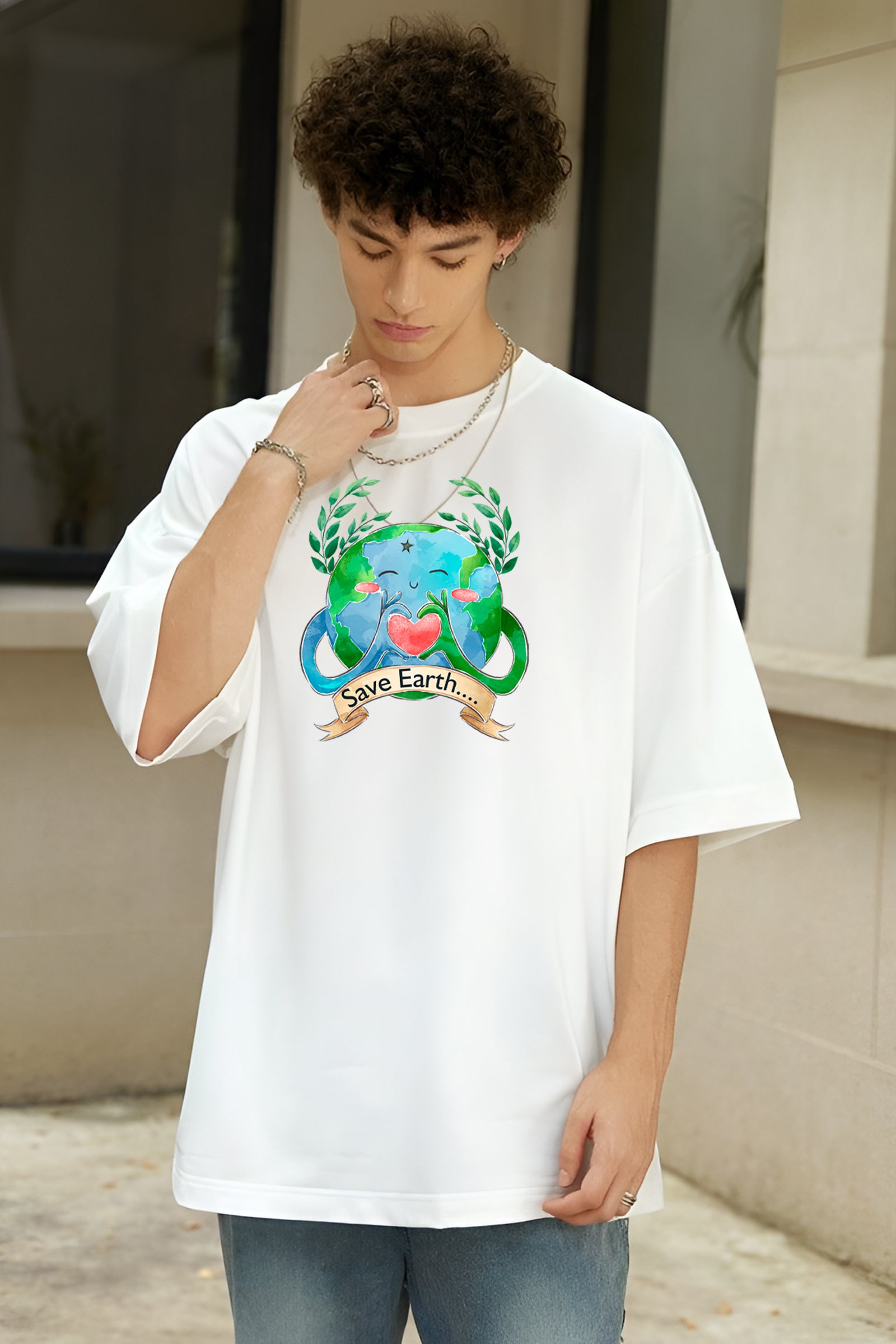 Save Earth Oversized T-shirt