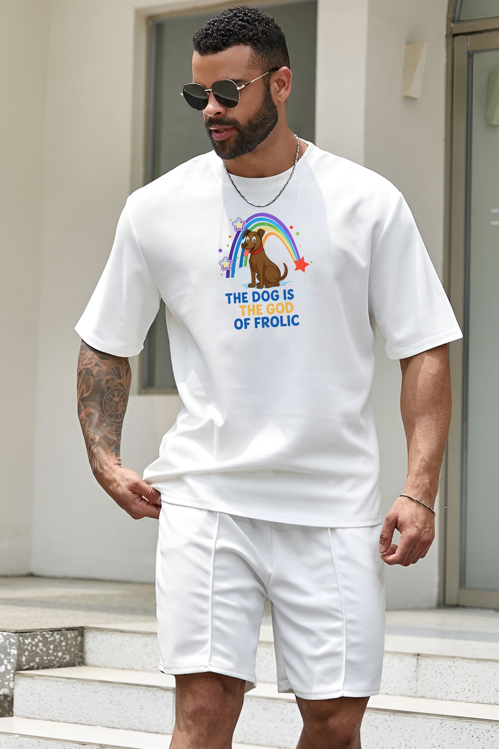 The Dog is the God of Frolic Oversized T-shirt