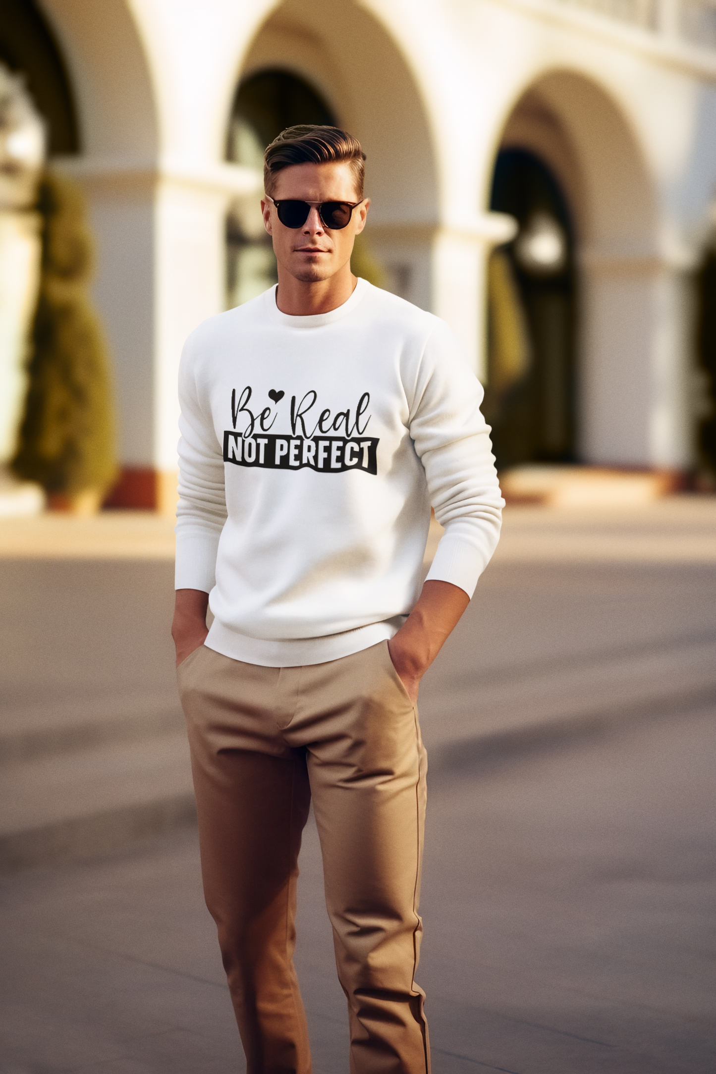 Be real not perfect unisex Sweatshirt