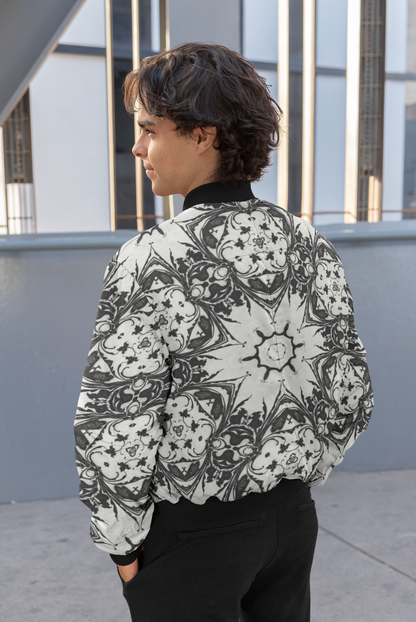 Ornamental Symmetry Unisex Bomber Jacket