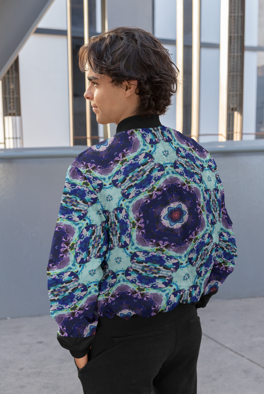 Cosmic Harmony Unisex Bomber Jacket