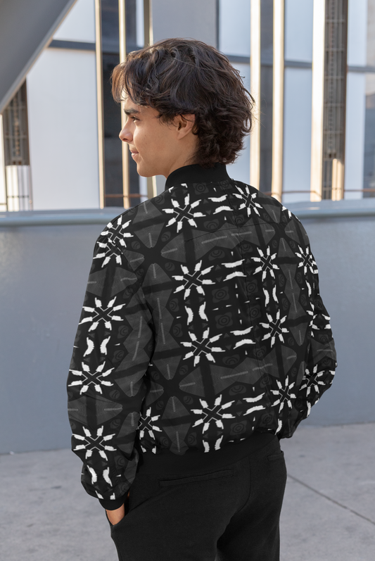 Starry Feather Fusion Unisex Bomber Jacket