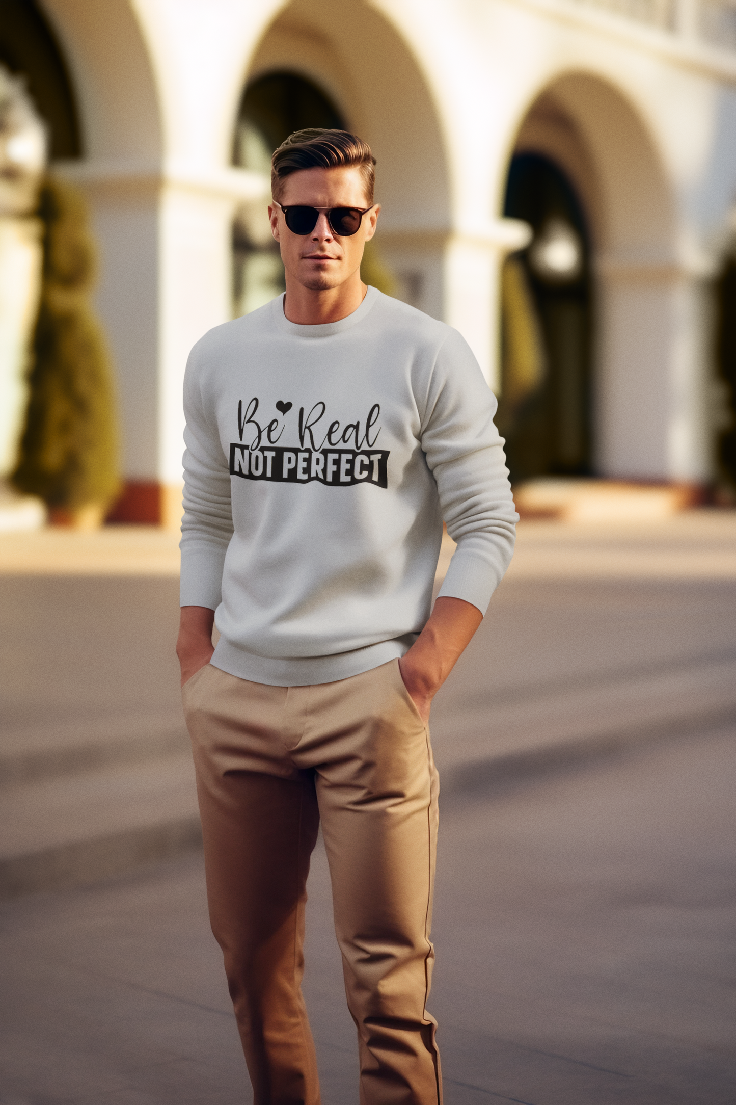 Be real not perfect unisex Sweatshirt