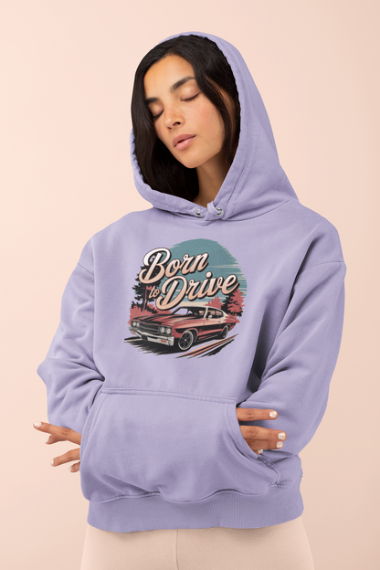 Born to drive unisex oversized hoodie