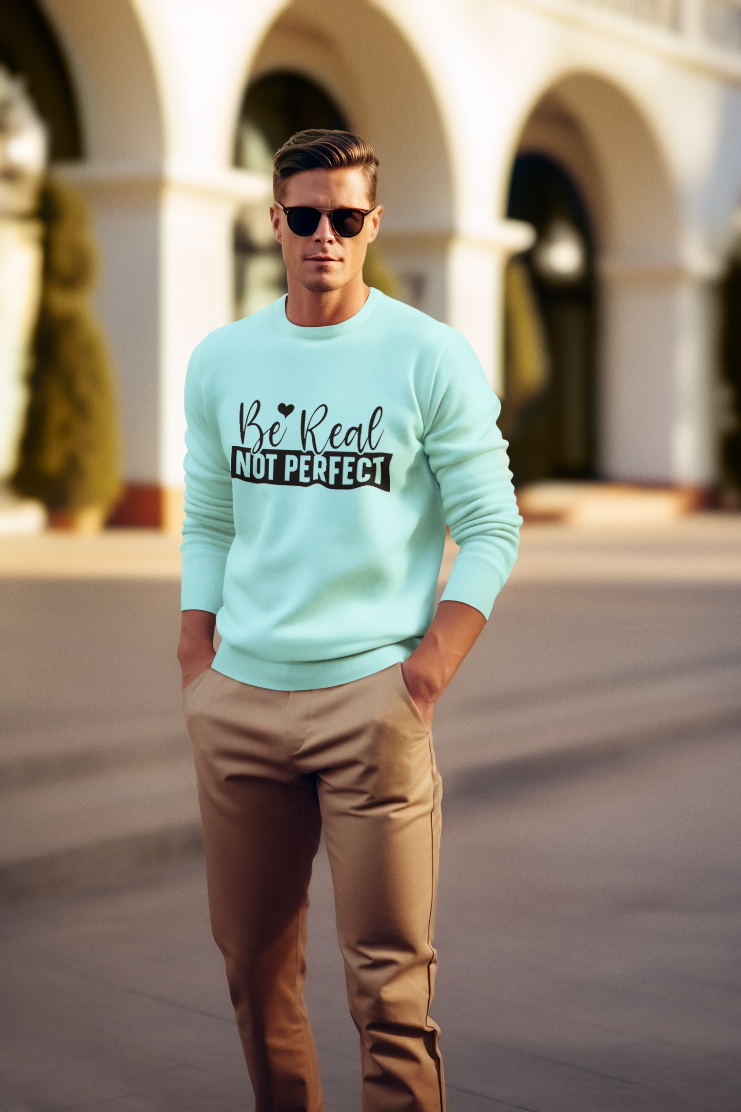 Be real not perfect unisex Sweatshirt