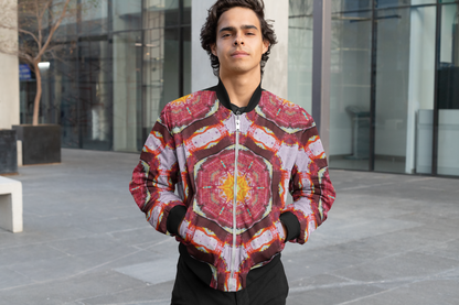 Vibrant Symmetry Unisex Bomber Jacket