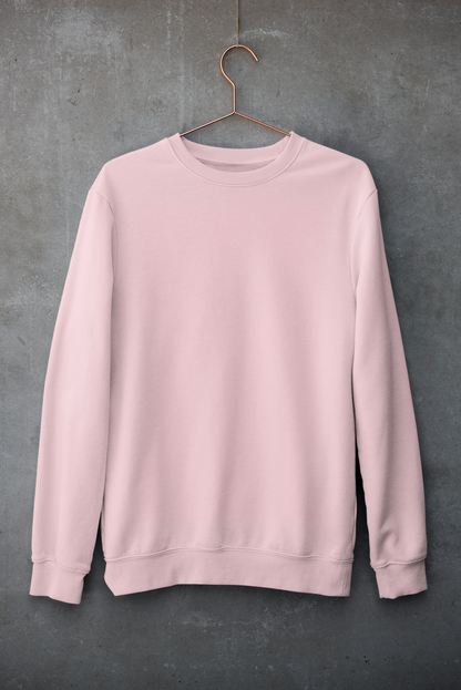 Plain Light Pink Unisex Sweatshirt