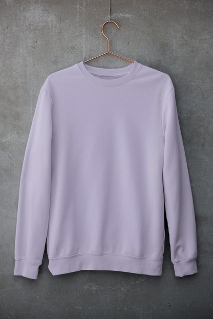 Plain Lavender Unisex Sweatshirt