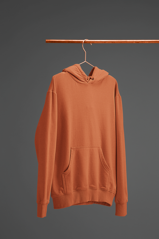 Plain Coral Unisex Hoodie