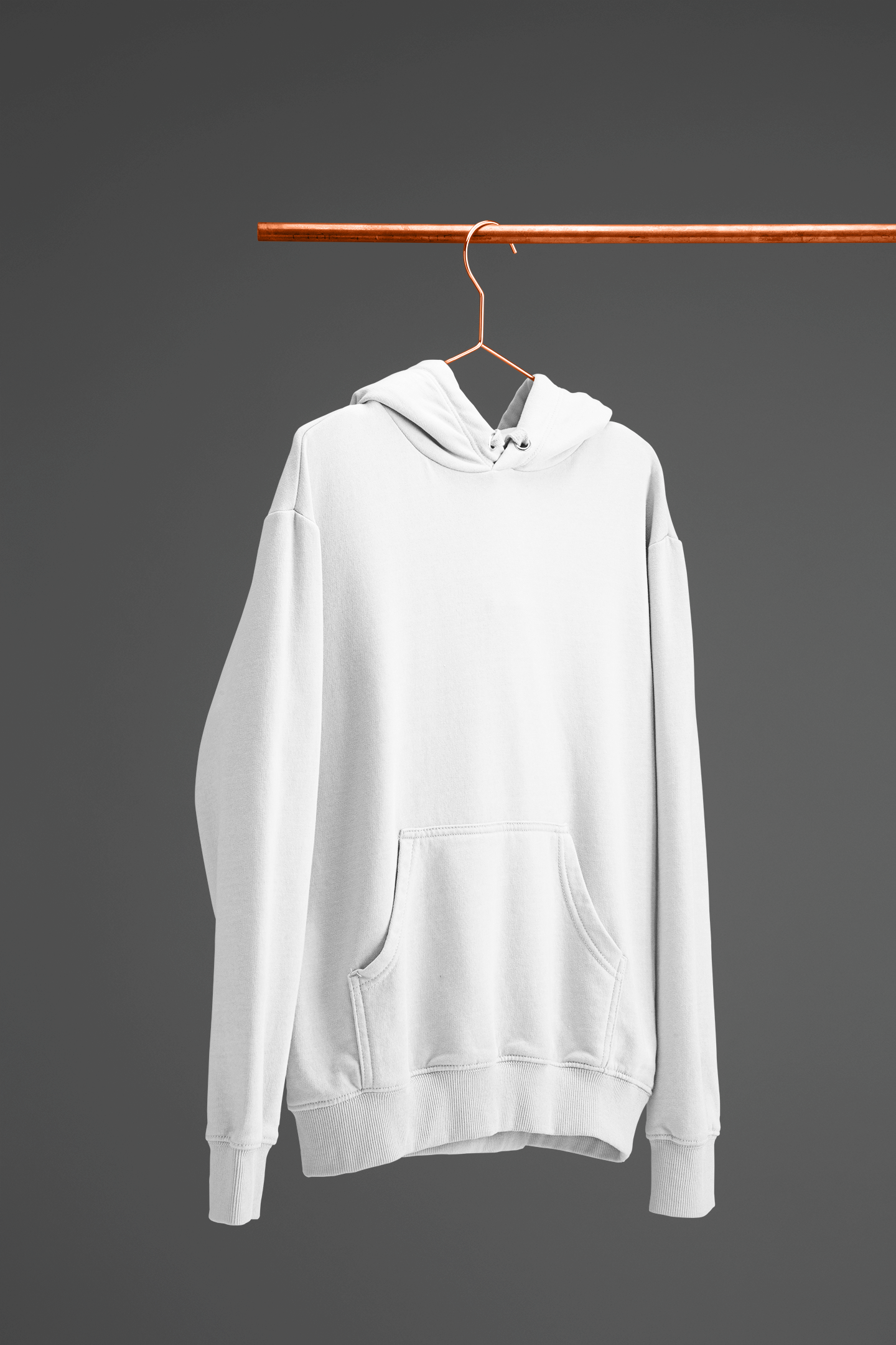 Plain White Unisex Hoodie