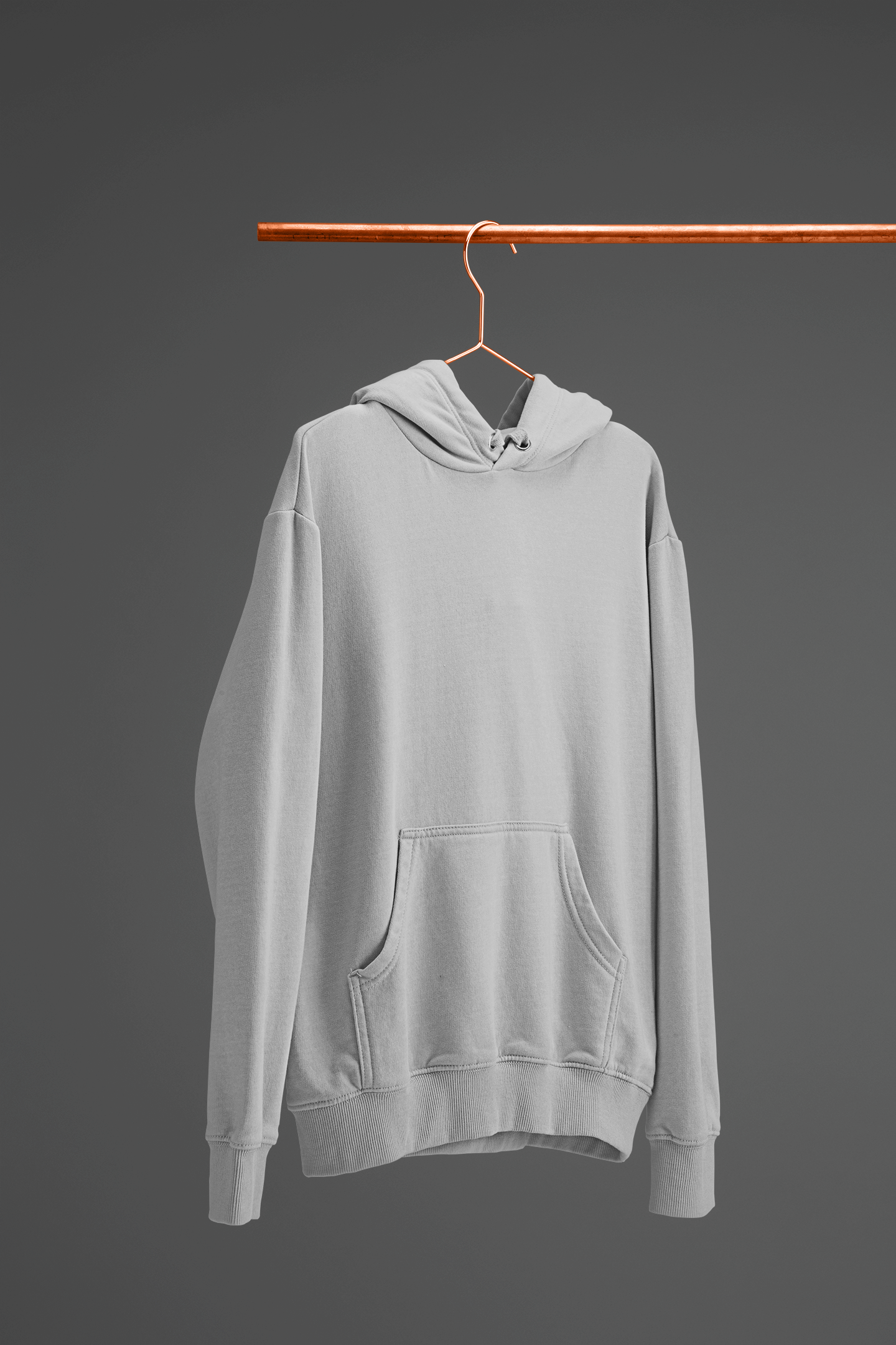 Plain Grey Unisex Hoodie