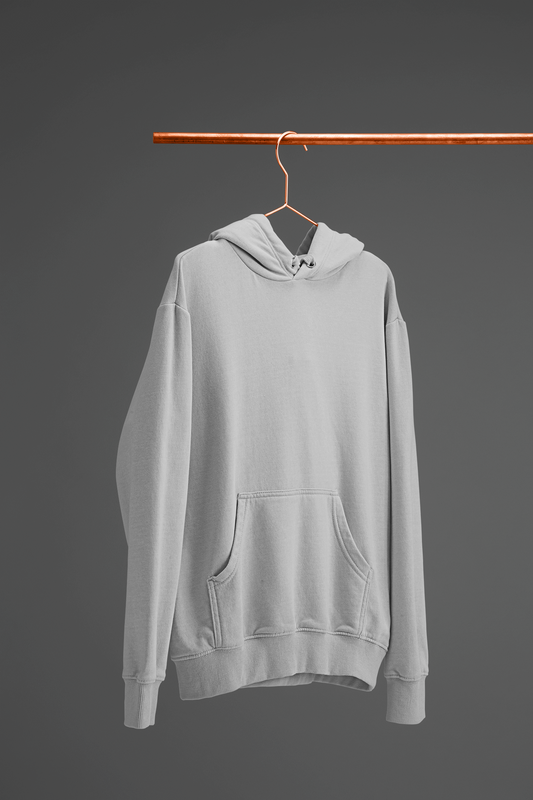 Plain Grey Unisex Hoodie