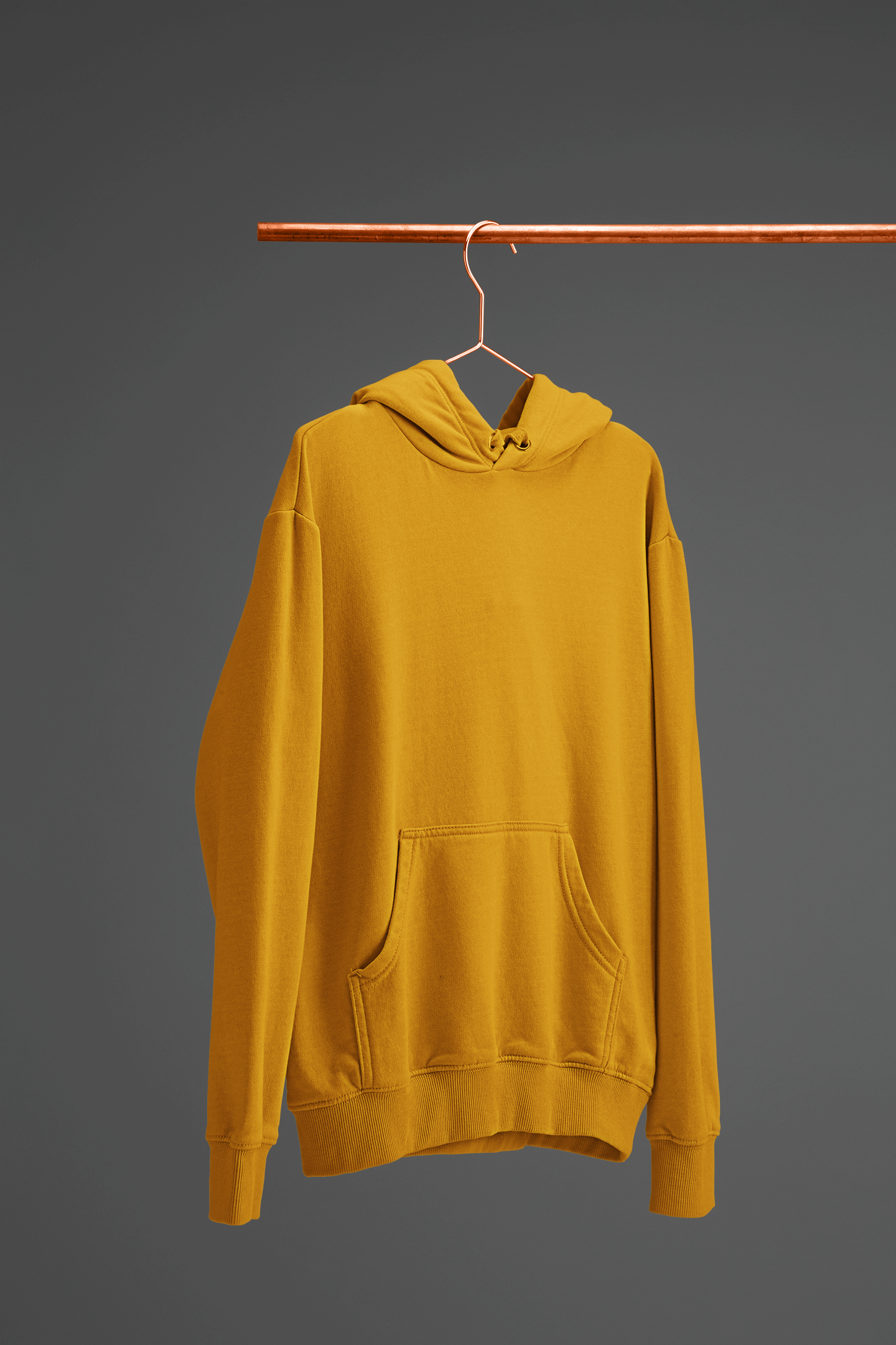 Plain Mustard Yellow Unisex Hoodie