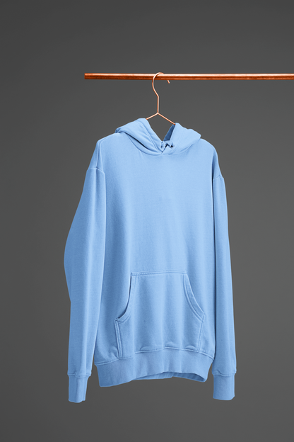 Plain Baby Blue Unisex Hoodie