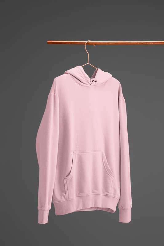 Plain Light Pink Unisex Hoodie