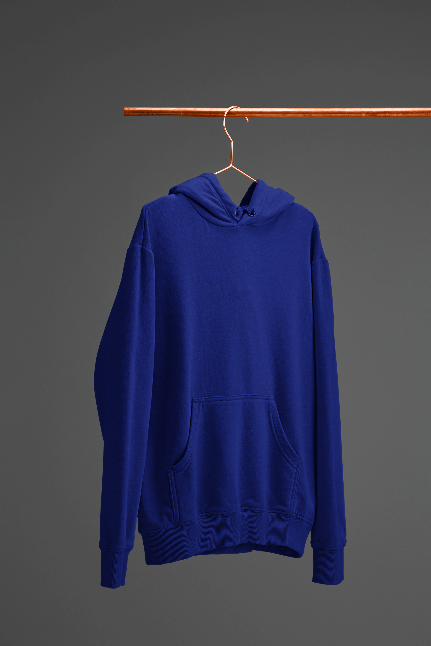 Plain Royal Blue Unisex Hoodie