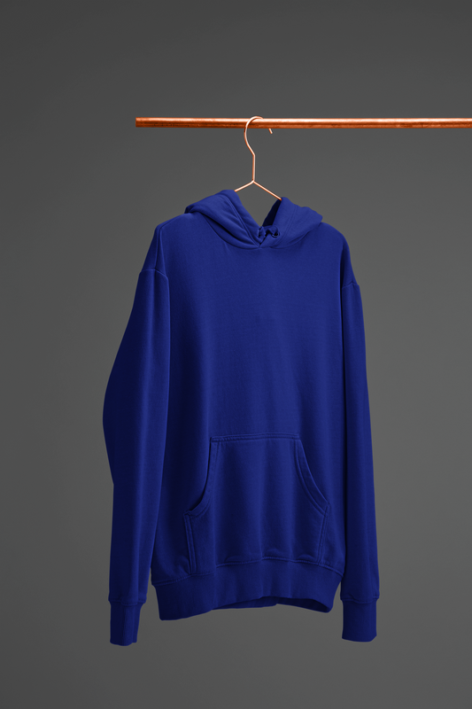 Plain Royal Blue Unisex Hoodie