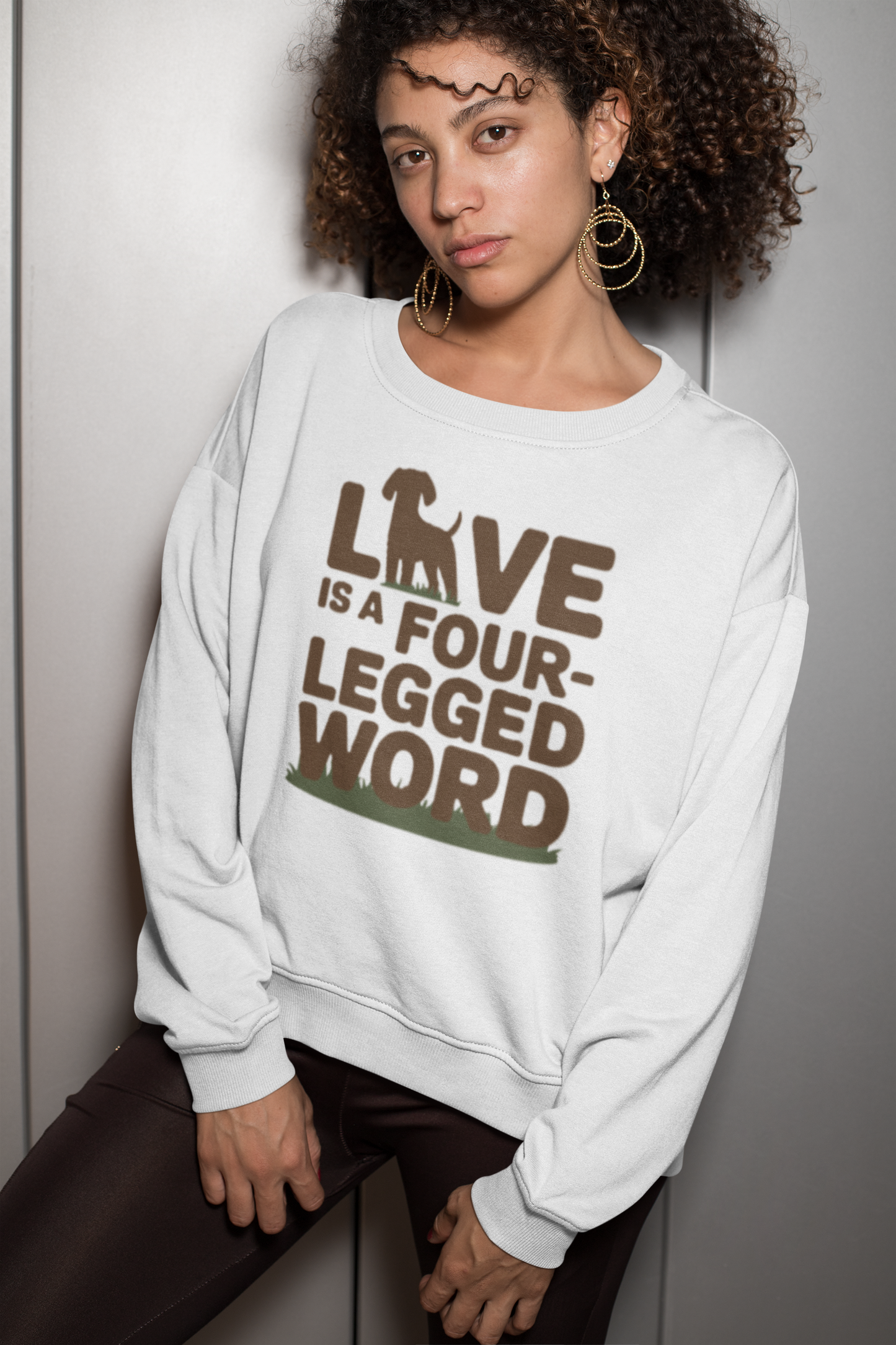 Love is a four-legged word unisex Sweatshirt