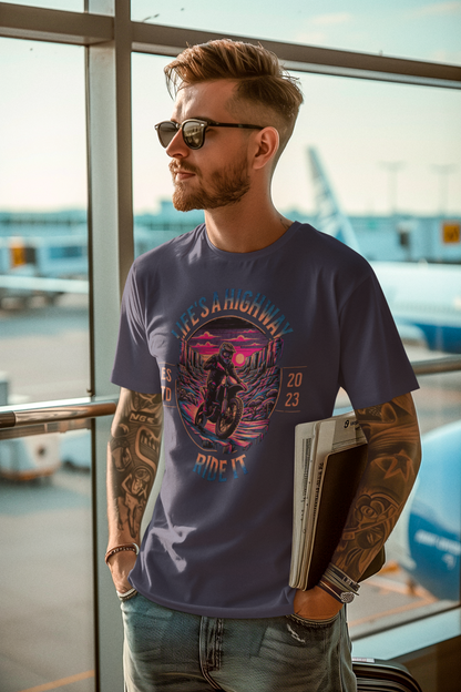 Life's a highway unisex supima T-shirt