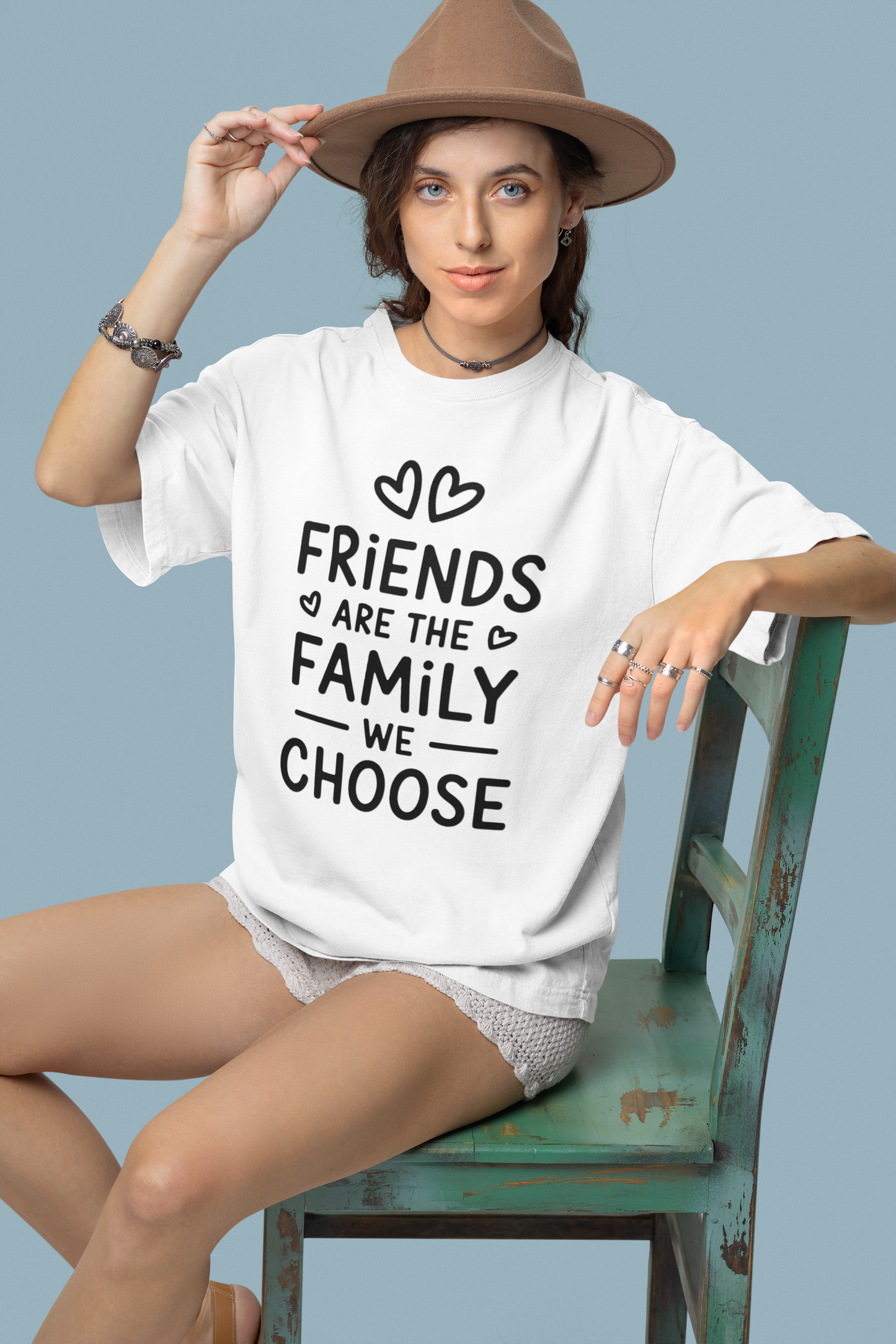 Friends are the family unisex oversized t-shirt